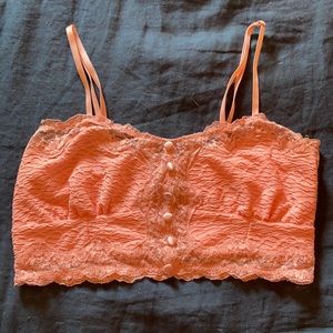 Free People Pink Lace Bralette